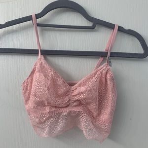 Victoria’s Secret pink lace bralette